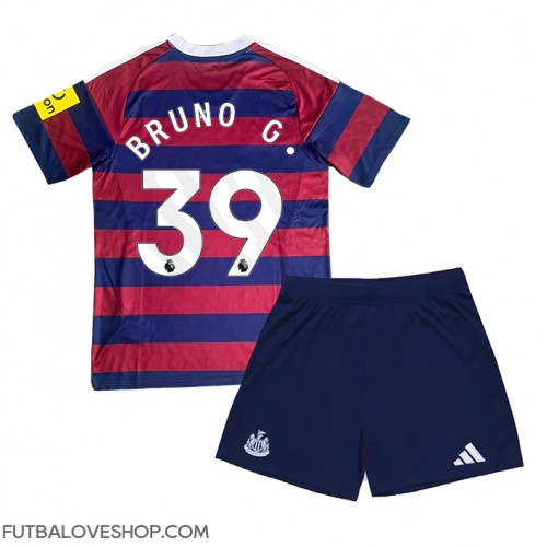 Dres Newcastle United Bruno Guimaraes #39 Preč pre deti 2024-25 Krátky Rukáv (+ trenírky)